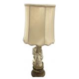 20"h French style porcelain figural table lamp