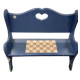 Painted Childs Bench 20"h., 24"w