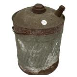 14" Galvanized metal gas or kerosene fuel can