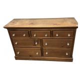Pine Double Dresser 33"h., 52"w. 18"d
