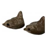 Two McCarty Pottery Wern Birds 3"