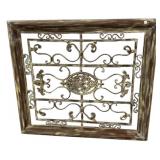 49"h., 43"w Wall Metal Framed Art