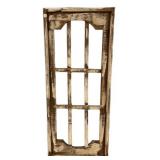 farmhouse style wooden window frame 47"h., 20"w