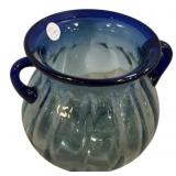 8" Cobalt Blue Glass Vase