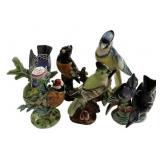 Group of Porcelain Birds 8"
