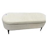 Target White Storage Bench 18 1/2"h., 46"w