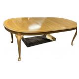 Late 20th Century Queen Anne Oak Dining Table