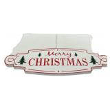 36" Metal Merry Christmas Sign