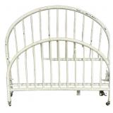 53" White Painted Metal Bed