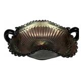 Northwood Carnival Amethyst Purple Bon Bon Bowl 6"