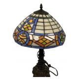 Tiffany Style Stained Glass Lamp 20"