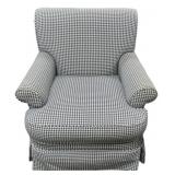 Upholstered Swivel Arm Chair
