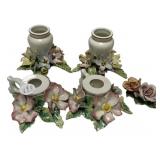 Italy Porcelain Candle Holders