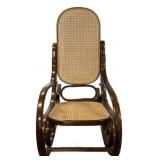 Thonet Style Bentwood Caned Rocker