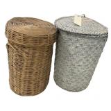 Two Woven Hampers