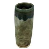 7" McCarty Pottery Dirty Jade Bamboo Vase