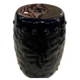 17" Blue Ceramic Garden Seat