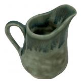 4"h McCarty Pottery Dirty Jade Creamer
