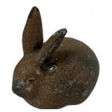 McCarty Pottery Nutmeg Cobalt Rabbit 4"