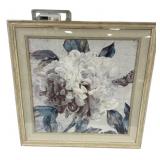 35"h 34"w Framed Print Morning Peony I by artist