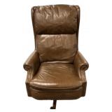Leather Executive Swivel Tilt Chair in espresso br
