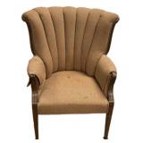 VTG Channel Back Upholstered Arm Chair