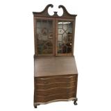 84"h., 36"w VTG Chippendale Secretary desk