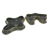 Hand Made Potter Glazed Trays 13"
