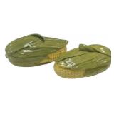 Shawnee Pottery Corn King lidded casserole dishes