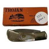 Parker Cut Trojan Abalone Handled Folding Knife