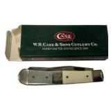 Case 6254ss BLK WHT Trapper Folding Knife
