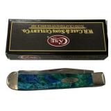 Case 9254ss Blue Green Aquarius Folding Knife