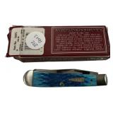 Case 6254 SS Trapper Medtr Blue Folding Knife