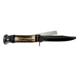Maitland Othello Stag Handle Fixed Knife
