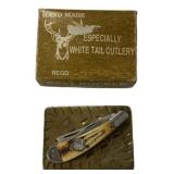 Hand Made White Tail Cutlery Buckle