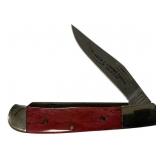 Parker Edwards 1988 ABCA Red Bone 2 Blade Knife