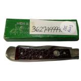 Hen and Rooster 312 BS Red Trapper Folding Knife