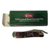 Case 6195L SS Russlock Cranberry Folding Knife