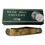 Bear MGC 554D 4" Damascus Folding Knife
