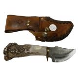 Antler Handle KR 16 Fixed Knife