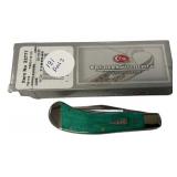 Case TB62110 SS Saddlehorn Jade Folding Knife