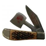Taylor Cutlery Elk Horn Paul Bear Bryant 1982 Fold