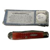 Case 6254SS Trapper Red Folding Knife