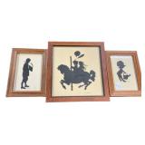 Signed Framed Silhouettes 9" x 9"