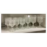 VTG Pressed Glass Stemware