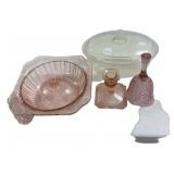 Depression Glassware, Casserole, and Bell