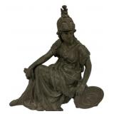 12" Reproduction Sculpture of Athena by Leon Pile