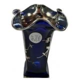 Rare Cobalt Dugan 501 Carnival Glass Royal Lustre