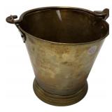 Small Brass Pot 8"h 9"dia