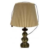 27"h 1960s Stiffel brass table lamp